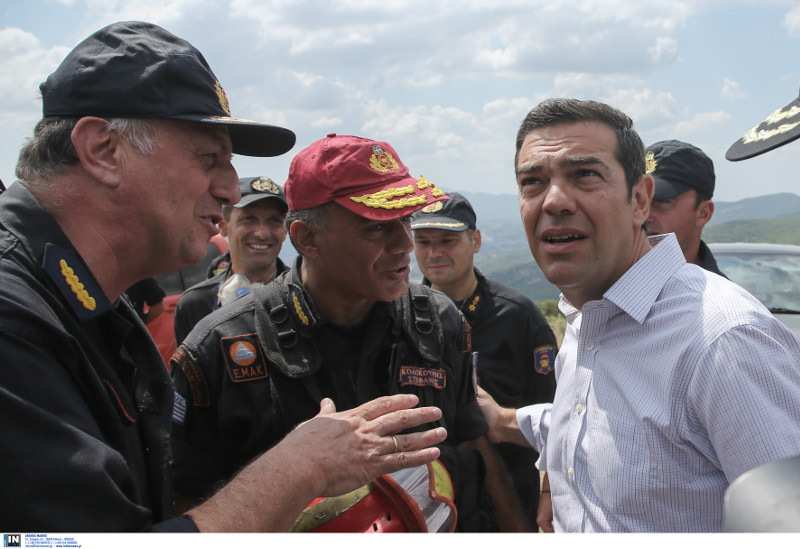 Δεν επέτρεψαν σε δημοσιογράφους να καλύψουν την επίσκεψη Τσίπρα στα καμμένα