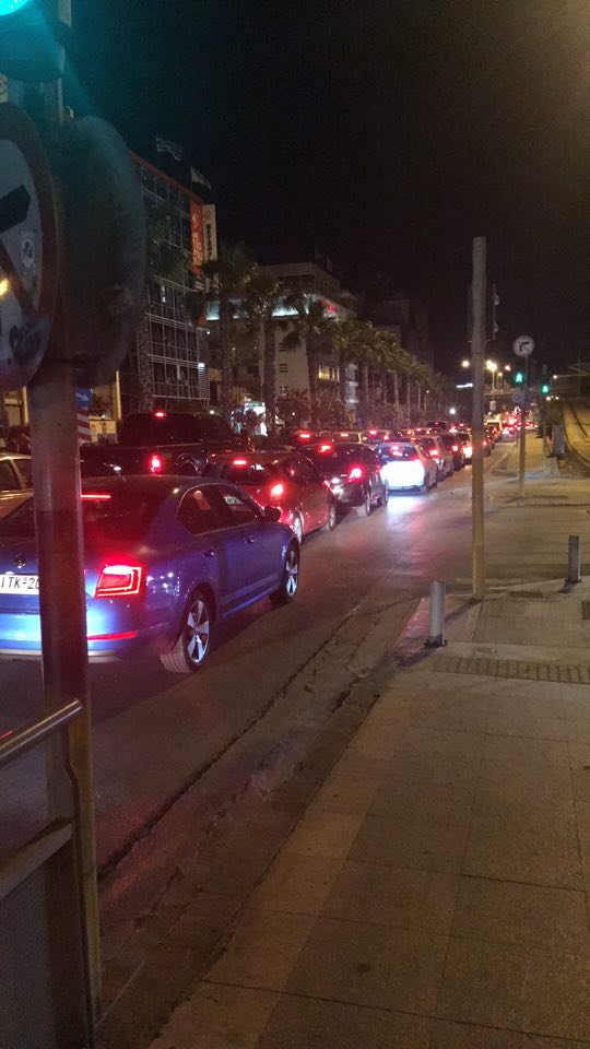 Κυκλοφοριακή συμφόρηση προς παραλιακή και Πειραιά