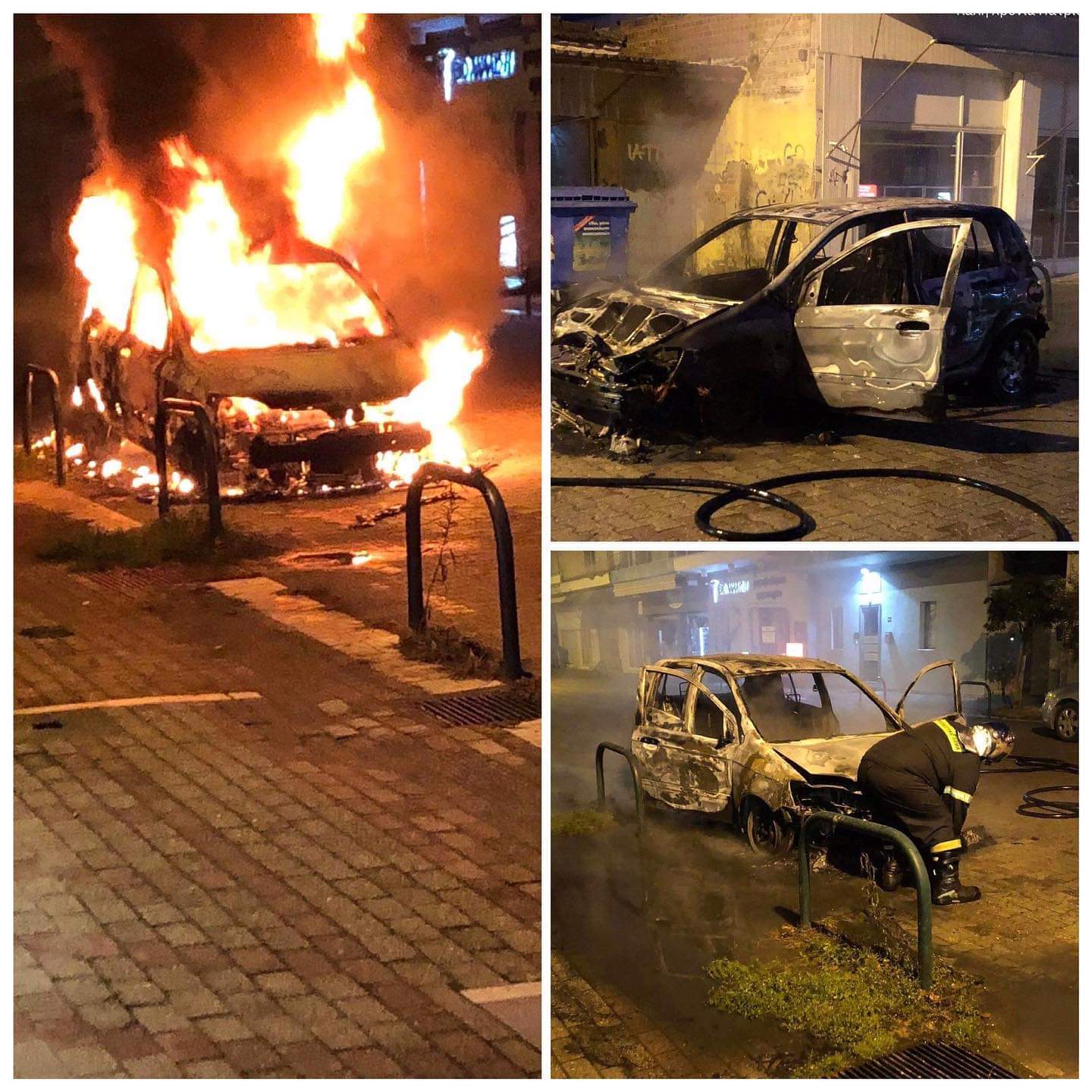 Κρύα Βρύση: Εμπρηστική επίθεση σε αυτοκίνητο σταθμευμένο 80 μέτρα από τον Αστυνομικό Σταθμό