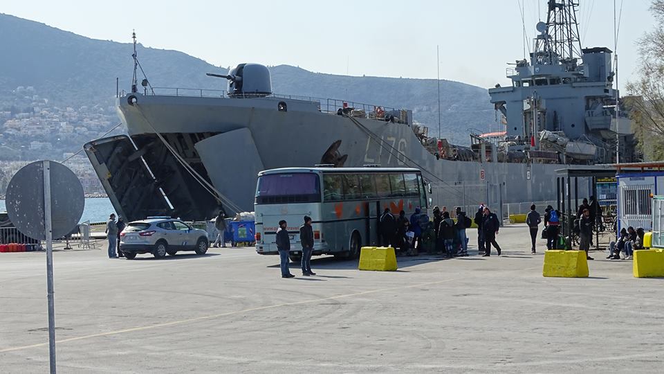 Μυτιλήνη: Αρματαγωγό μεταβαίνει στο νησί για τους νεοαφιχθέντες