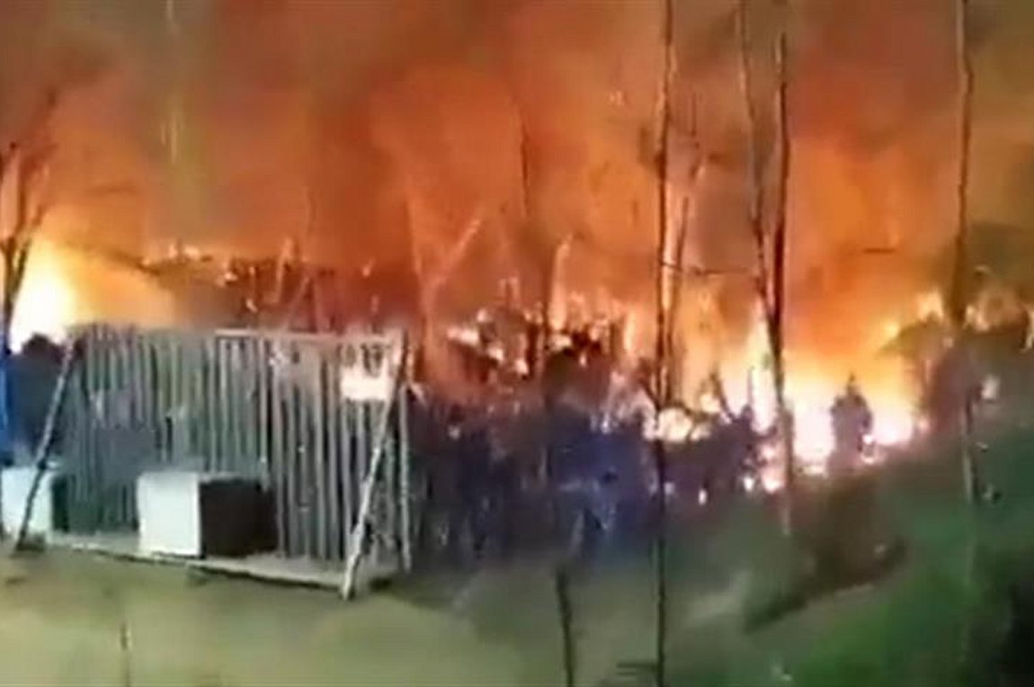 Καστανιές, Έβρου: Προκάλεσαν εμπρησμό πίσω από τον φράχτη (video)